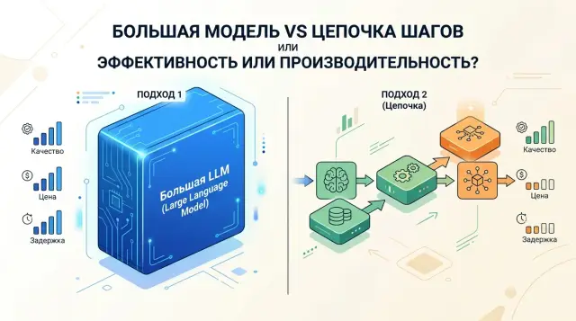 Цепочка моделей или одна сильная модель: где что лучше